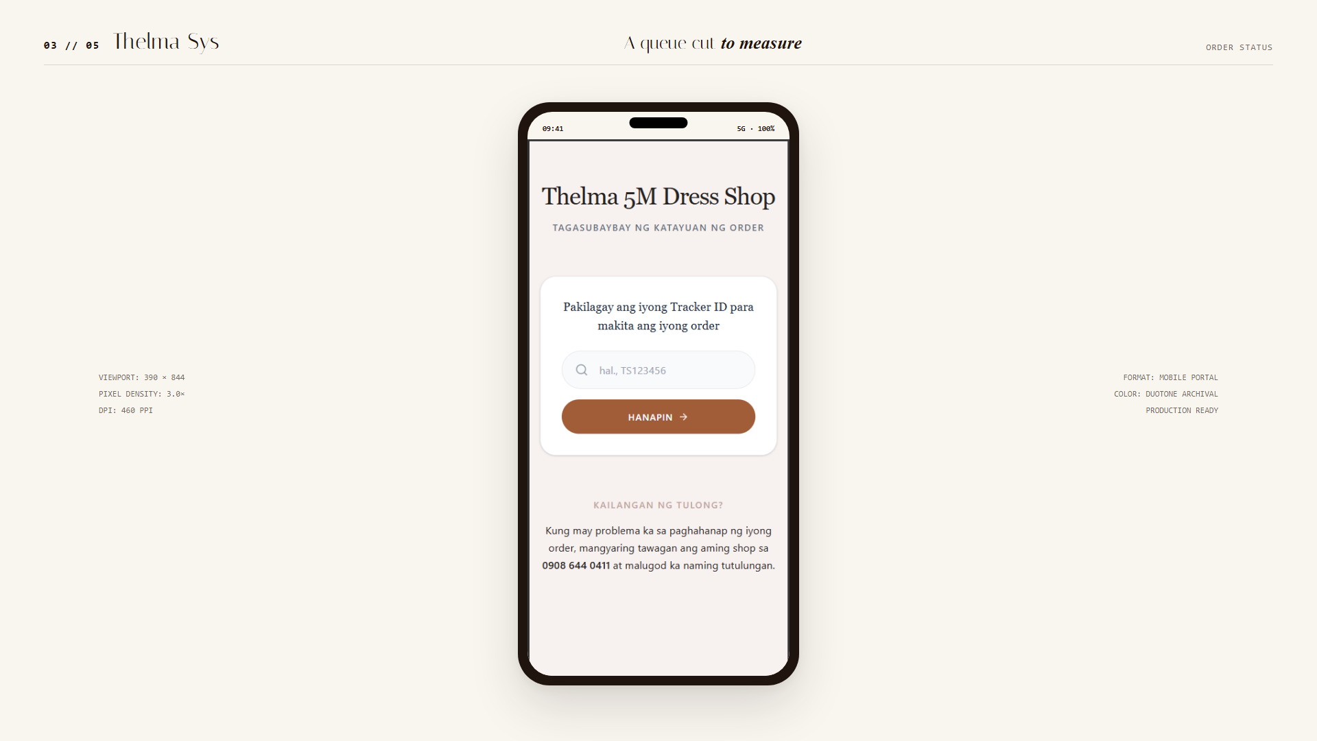 Thelma Sys queue dashboard