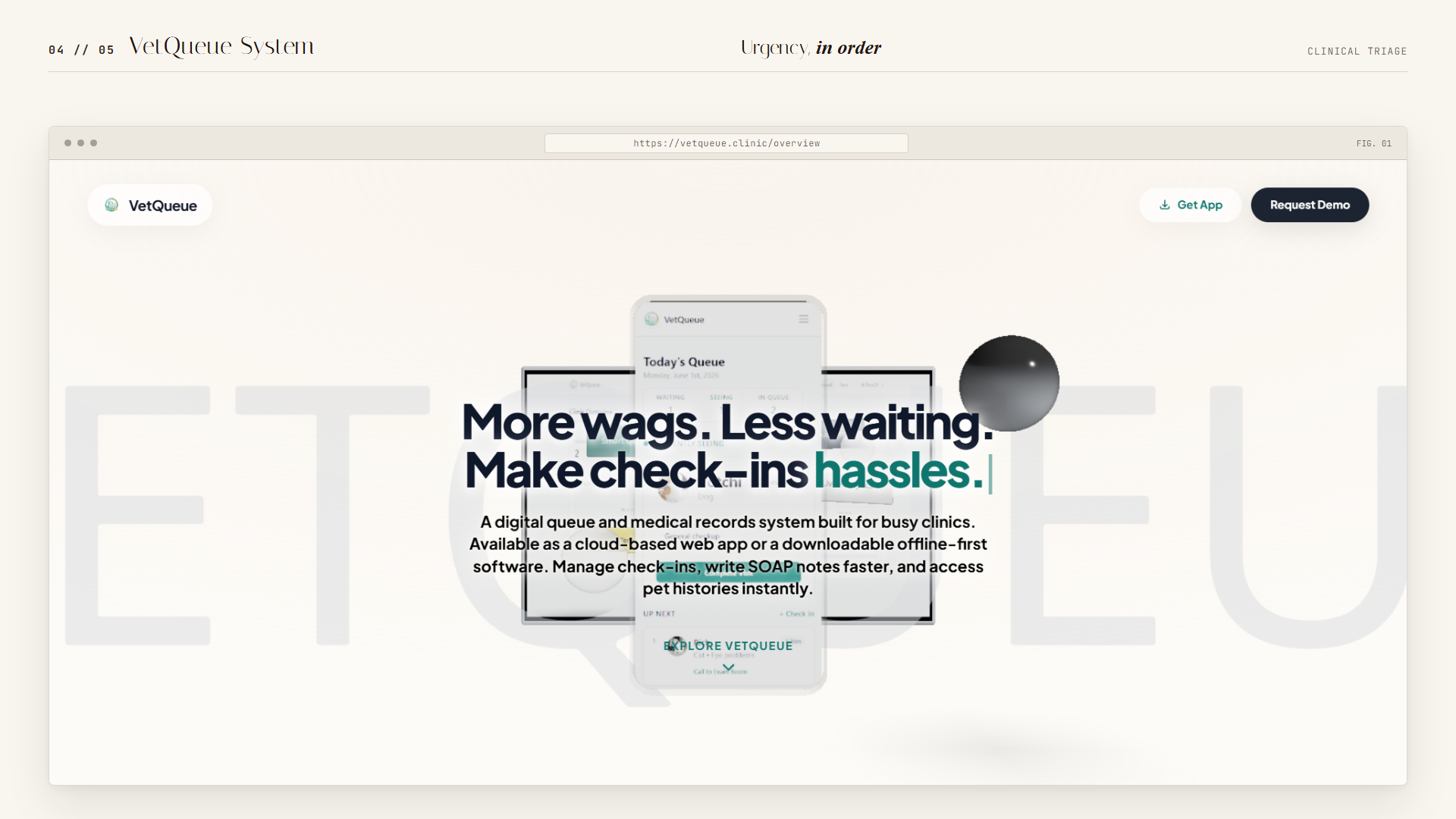 VetQueue clinic system